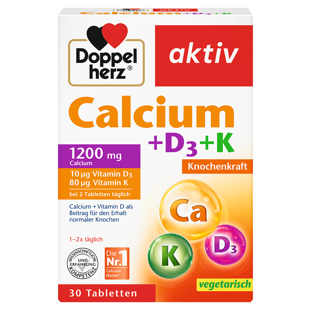 Bild: DOPPELHERZ Calcium + D3 + K