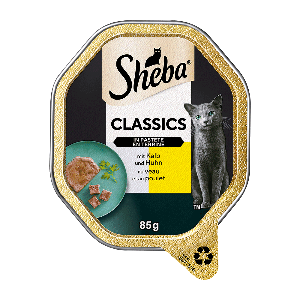 Bild: Sheba Classics in Pastete mit Kalb und Huhn
