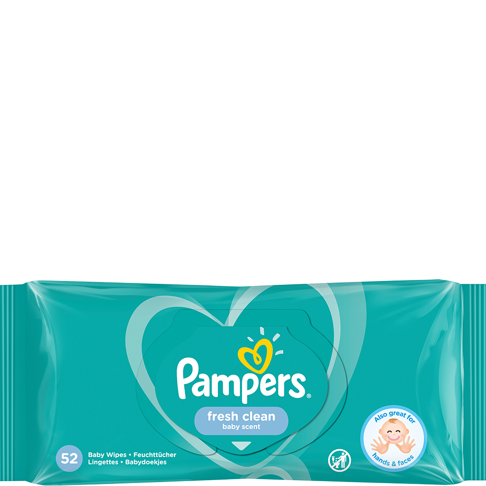 Bild: Pampers Fresh Clean Feuchttücher 1X52