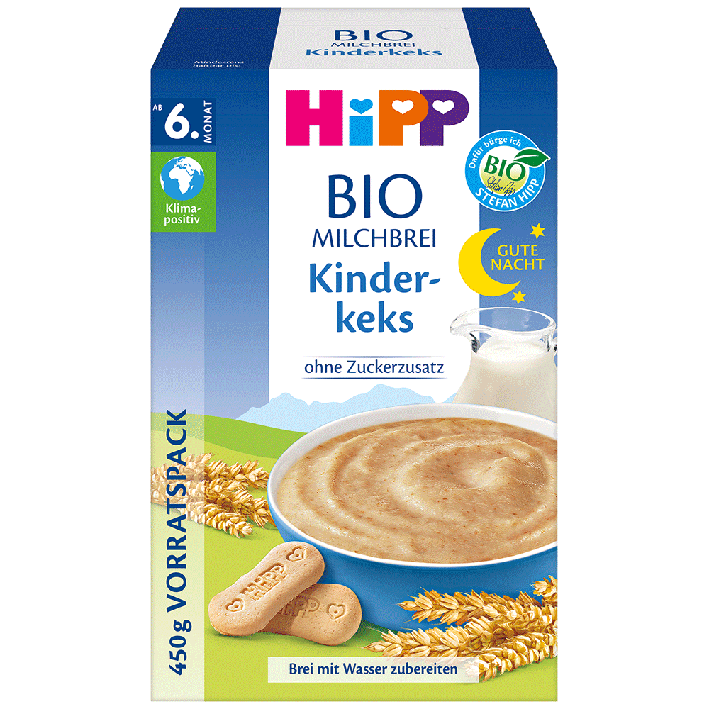 Bild: HiPP Bio Milchbrei Kinderkeks