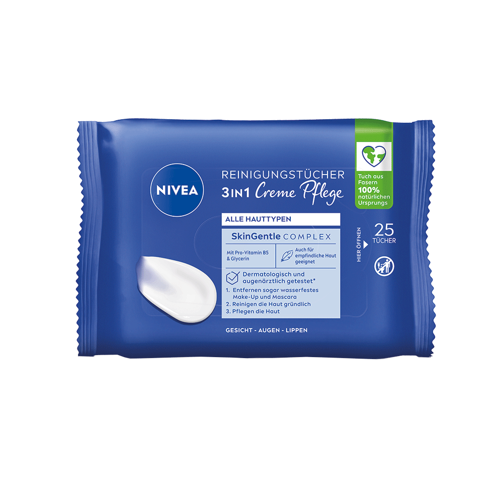 Bild: NIVEA 3in1 Reinigungstücher Creme Pflege
