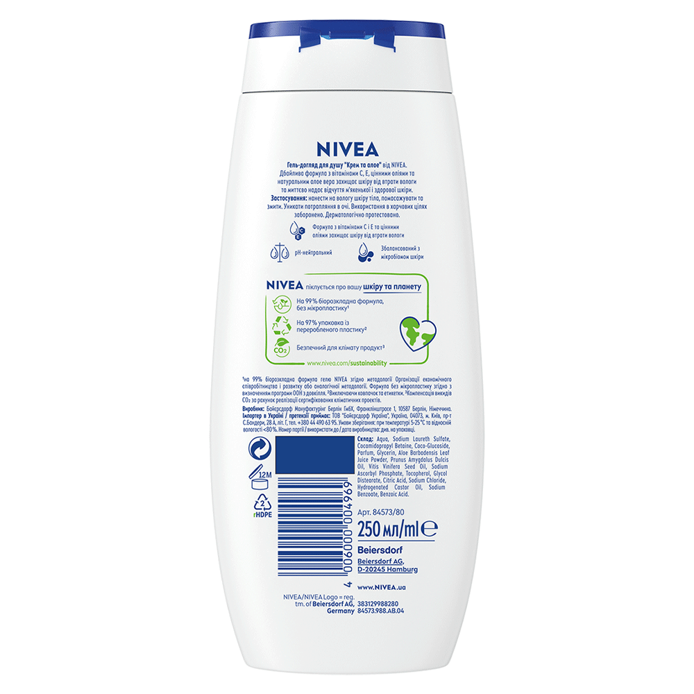 Bild: NIVEA Pflegedusche Creme Aloe