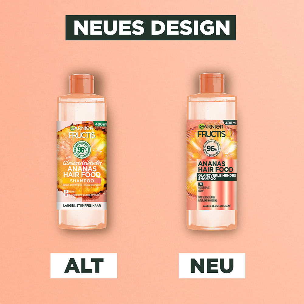 Bild: GARNIER FRUCTIS Ananas Hair Food Glanzverleihendes Shampoo