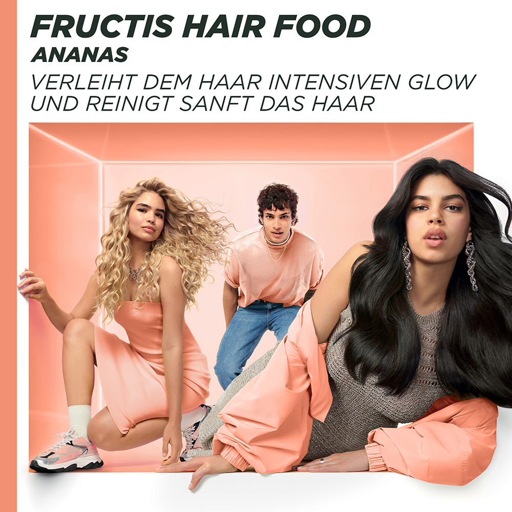 Bild: GARNIER FRUCTIS Ananas Hair Food Glanzverleihende Spülung