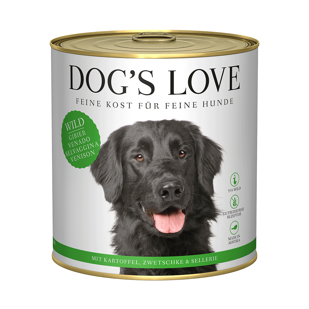 Bild: Dog's Love Wild mit Kartoffel, Zwetschke und Sellerie