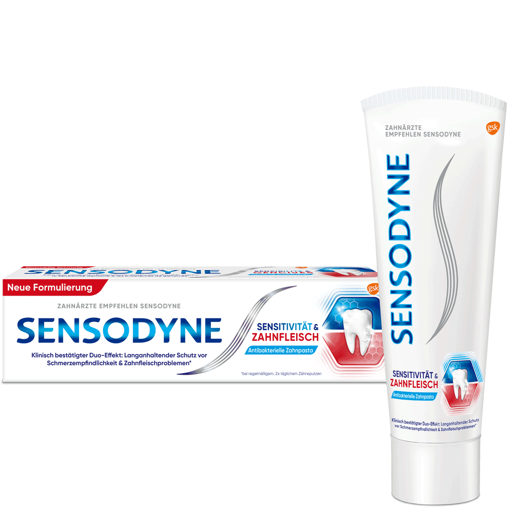 Bild: SENSODYNE Zahncreme Sensitivität & Zahnfleisch