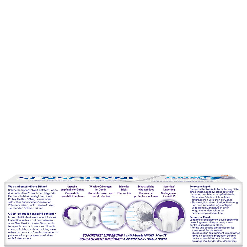 Bild: SENSODYNE Zahnpasta Rapid
