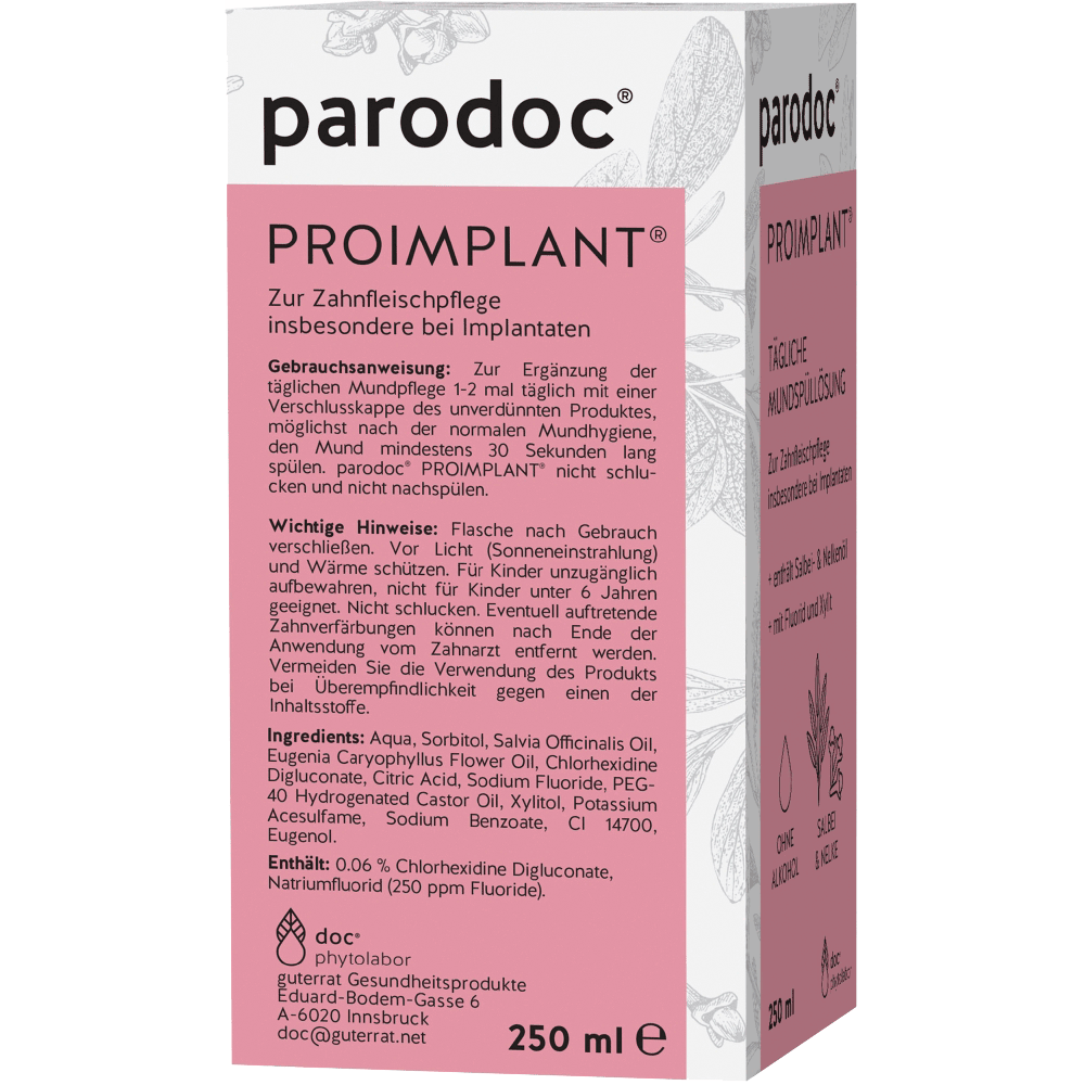 Bild: parodoc Proimplant Mundspülung