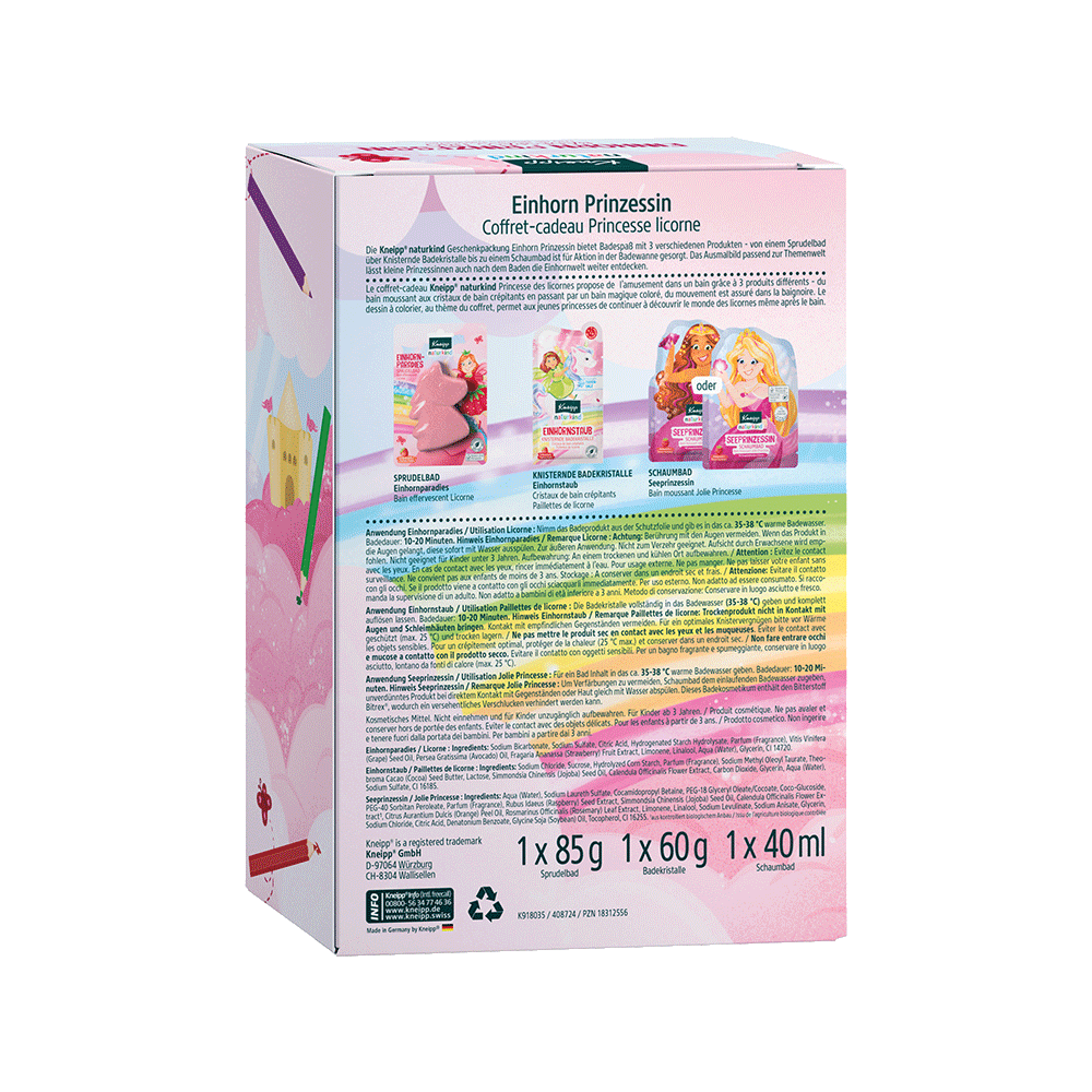 Bild: Kneipp Naturkind Geschenkset Einhorn Prinzessin