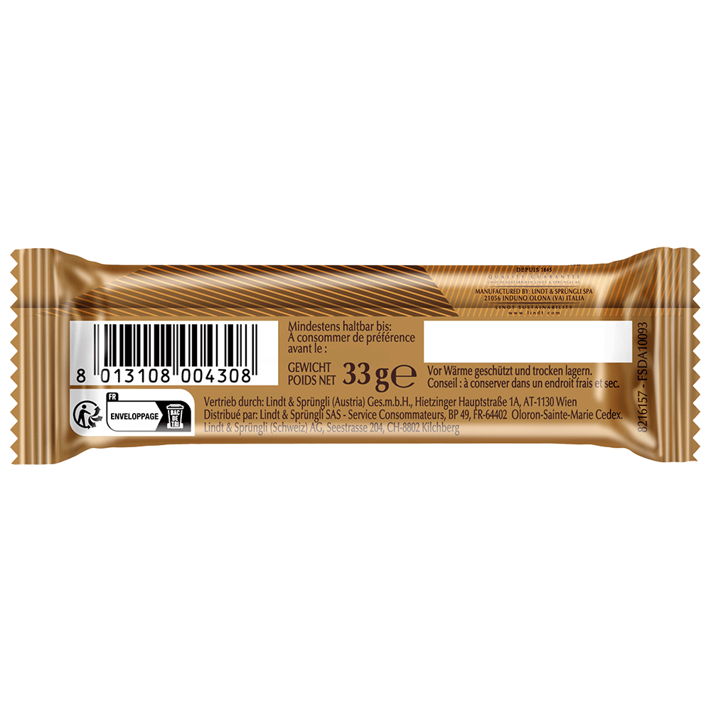 Bild: Lindt Nuxor Milchschokolade