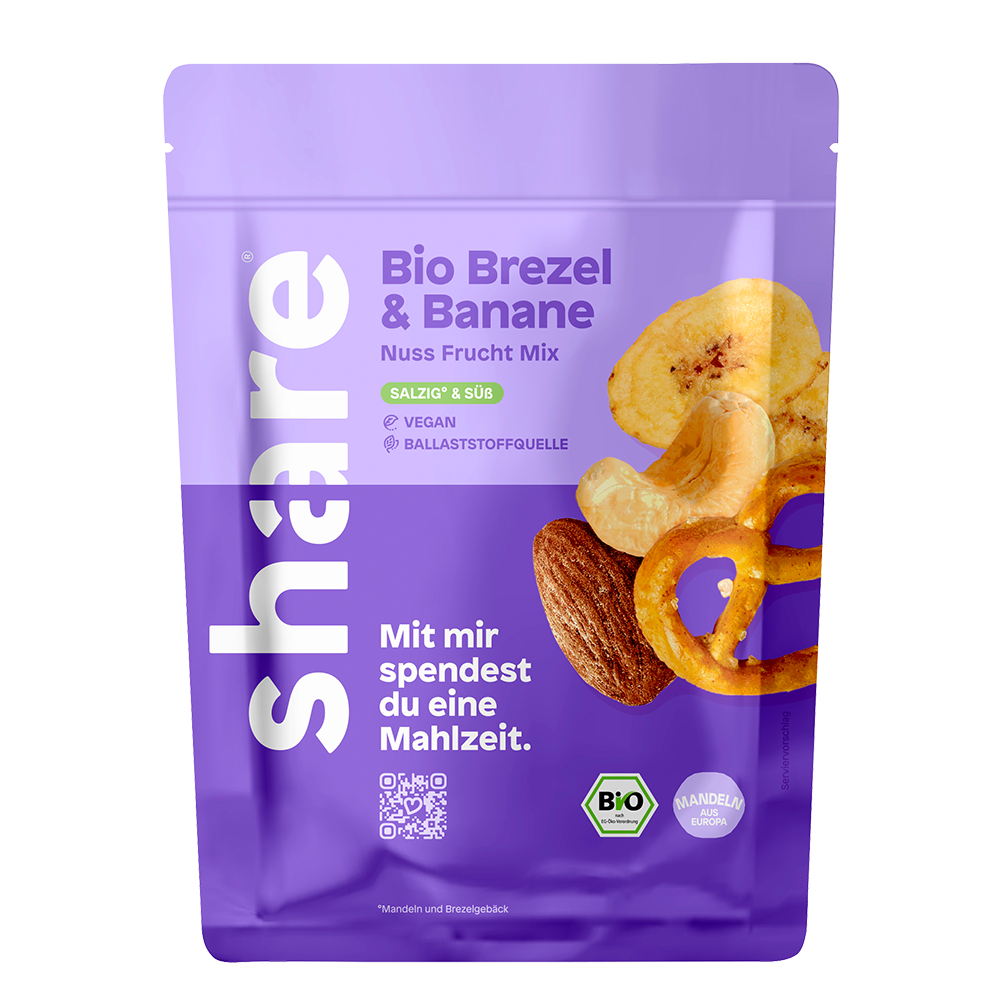 Bild: share Bio Brezel und Banane