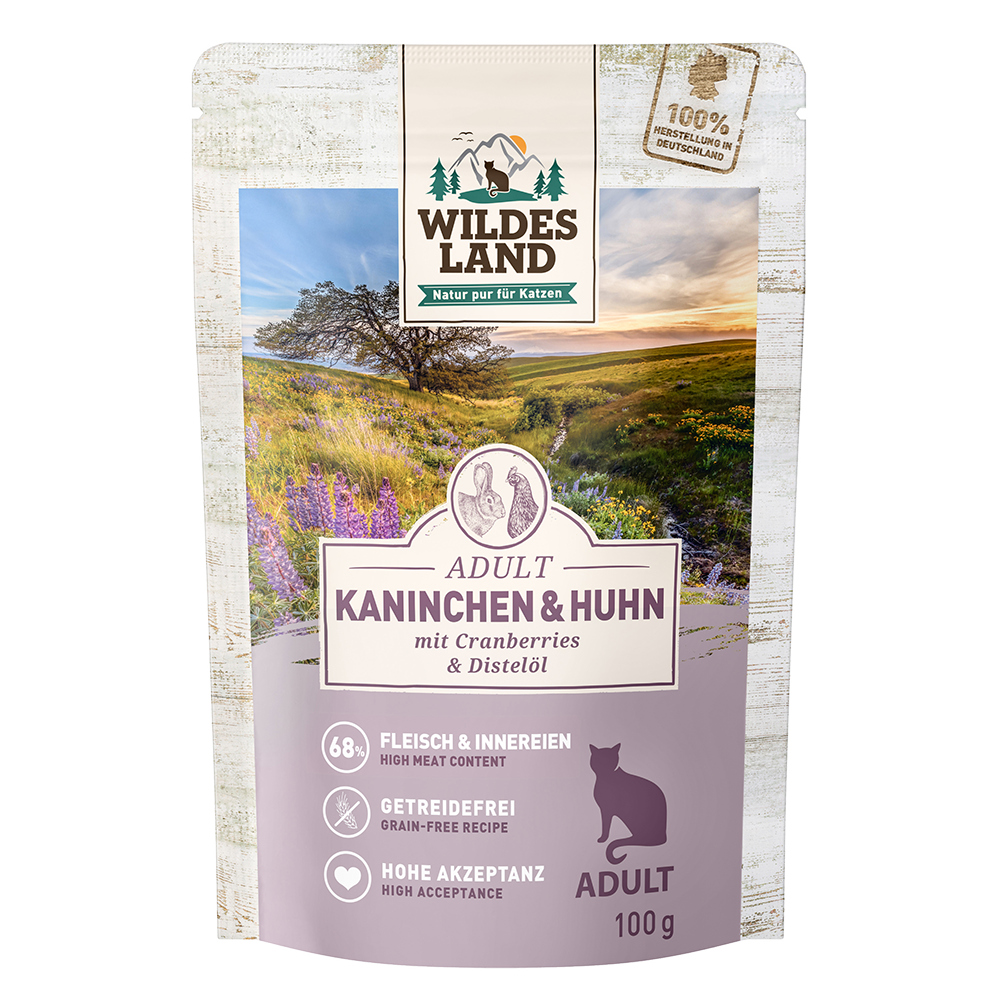 Bild: Wildes Land Kaninchen und Huhn mit Cranberries