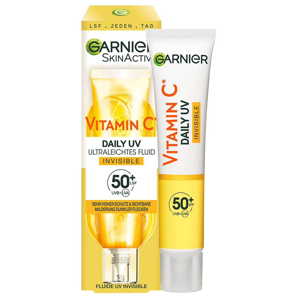 Bild: GARNIER SKIN ACTIVE Vitamin C Sonnenfluid LSF 50+