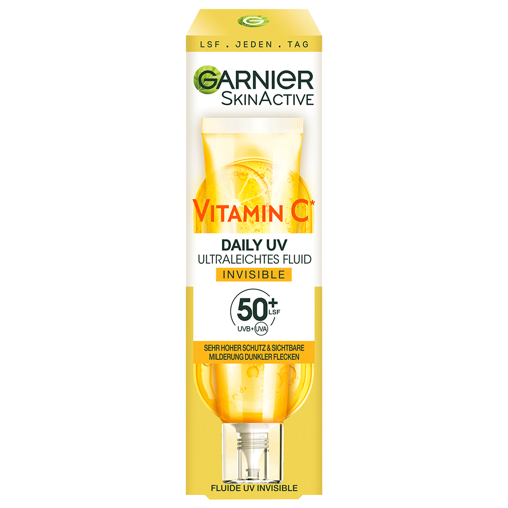 Bild: GARNIER SKIN ACTIVE Vitamin C Sonnenfluid LSF 50+