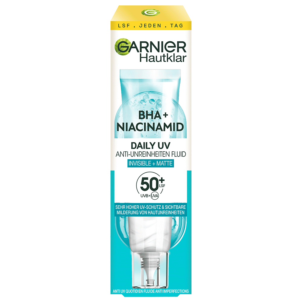 Bild: GARNIER Hautklar BHA + Niacinamid Fluid LSF 50+