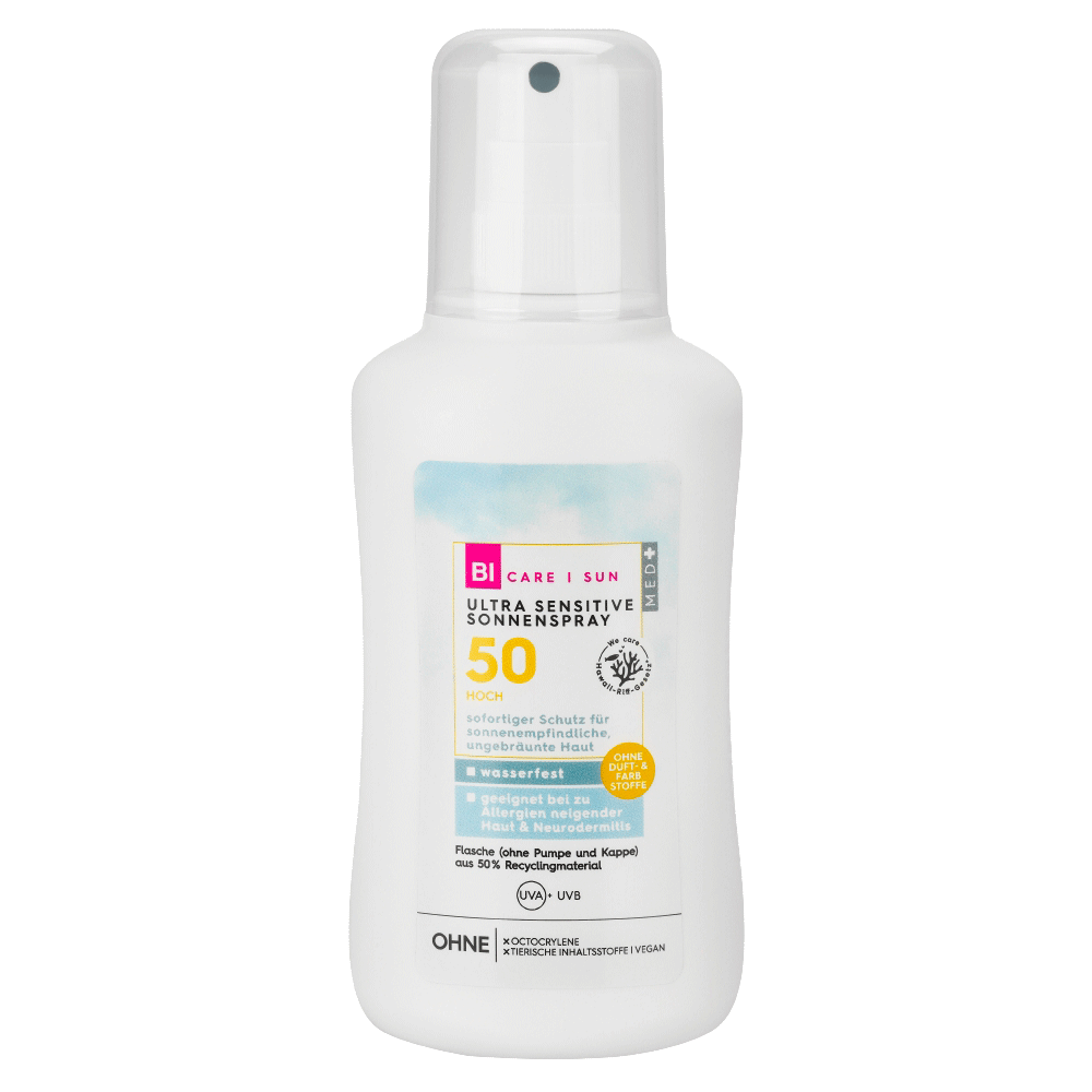 Bild: BI CARE SUN Ultra Sensitive Sonnenspray LSF 50