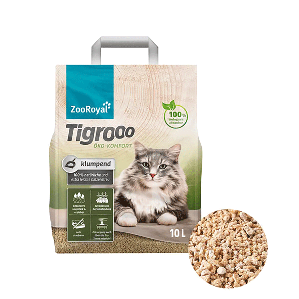 Bild: ZooRoyal Tigroo Komfort Katzenstreu