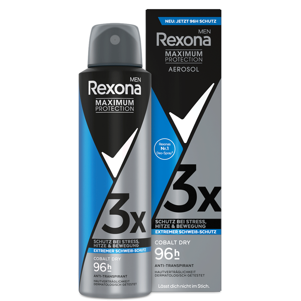 Bild: Rexona MEN Maximum Protection Deo Spray Cobalt Dry