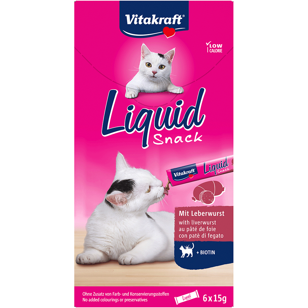 Bild: Vitakraft Liquid Snack mit Leberwurst