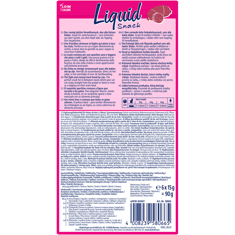 Bild: Vitakraft Liquid Snack mit Leberwurst