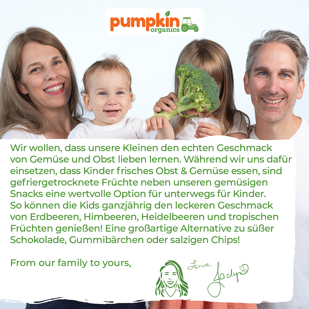 Bild: pumpkin organics Bio Zaubermix Fruchtchips Banane, Mango, Kiwi, Apfel unc Erdbeere