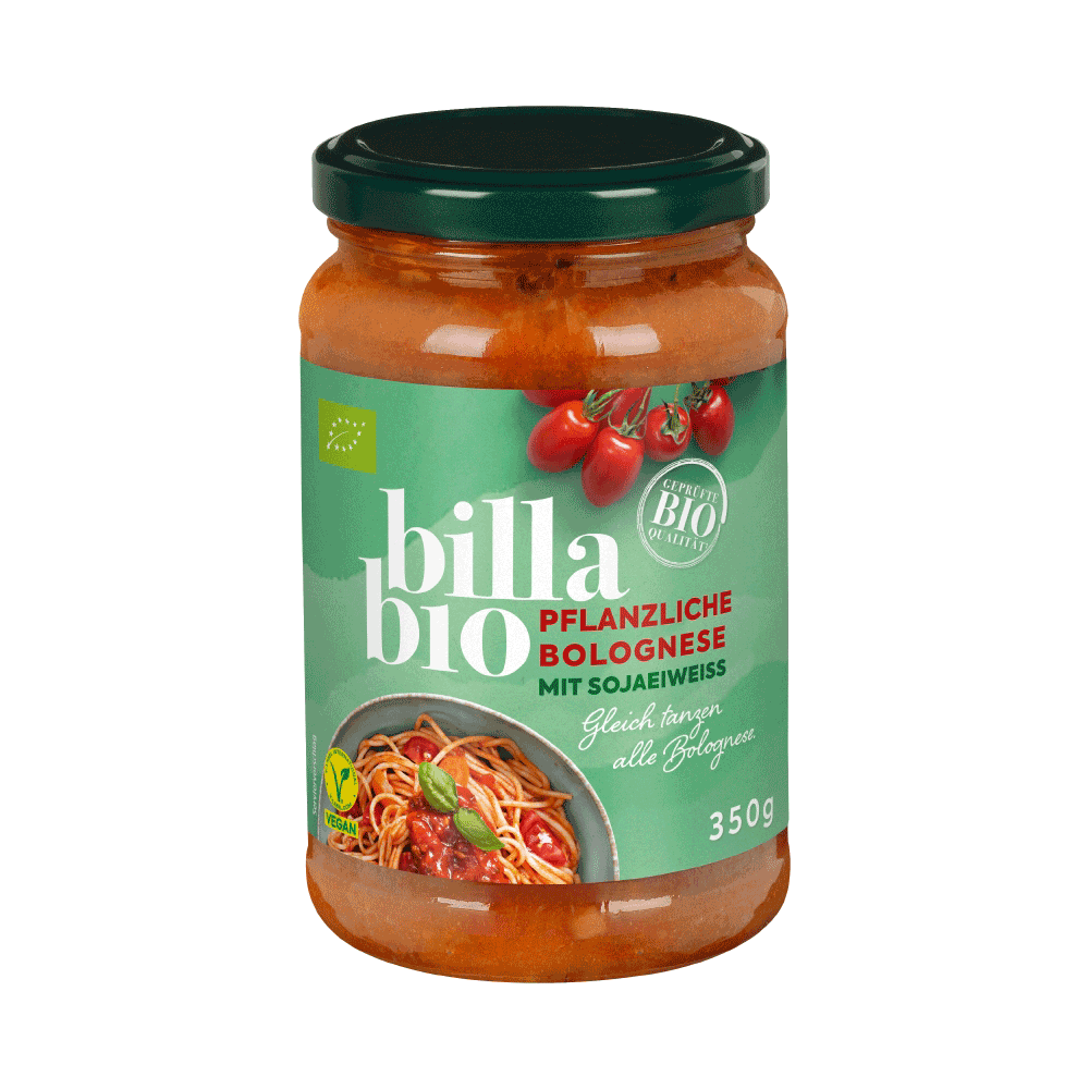 Bild: Billa Bio Pflanzliche Bolognese