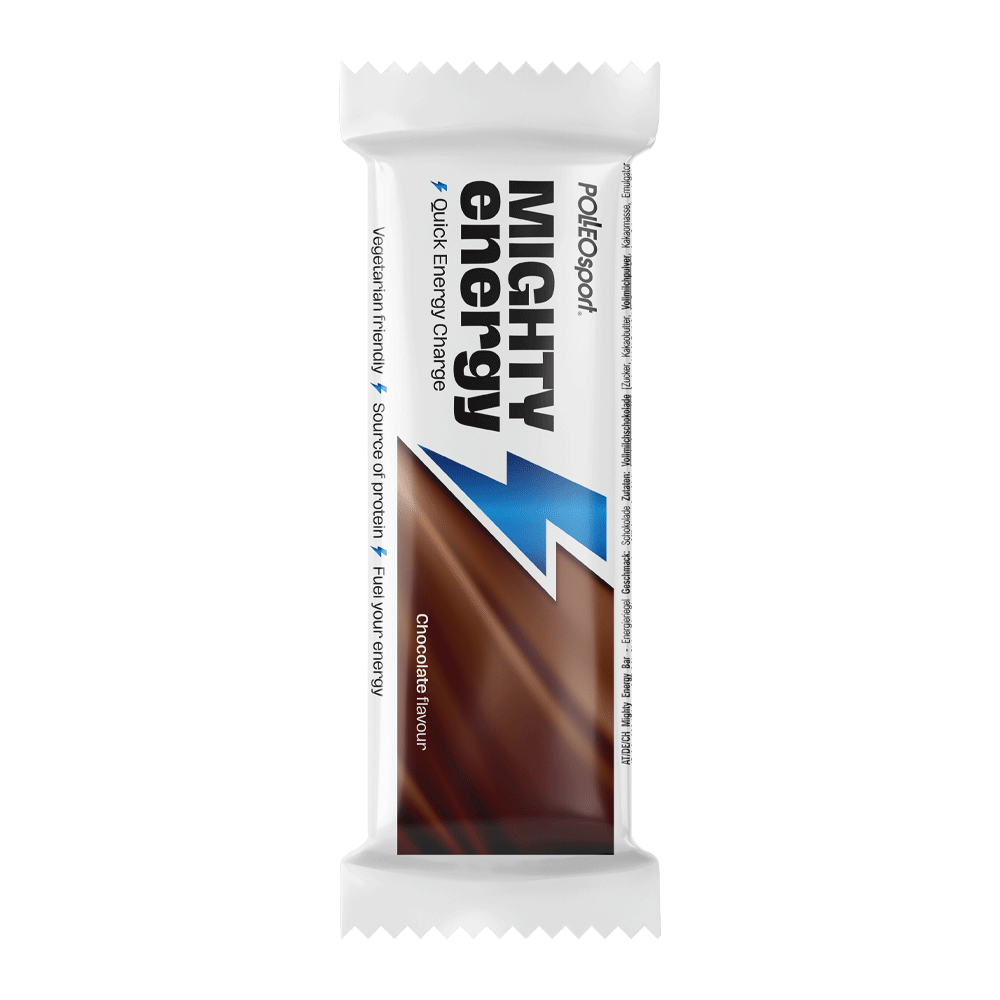 Bild: POLLEOsport Protein Riegel Mighty Energy Chocolate
