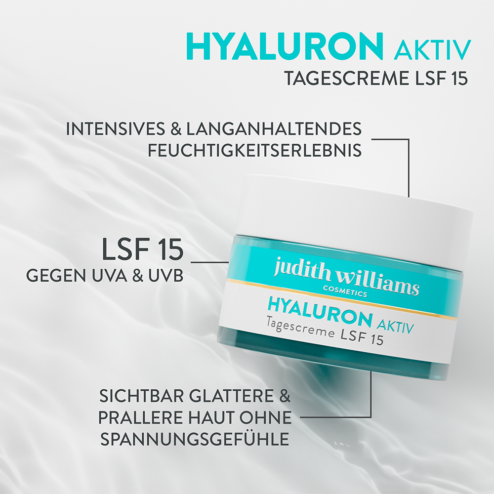 Bild: Judith Williams Tagescreme Hyaluron Aktiv LSF 15