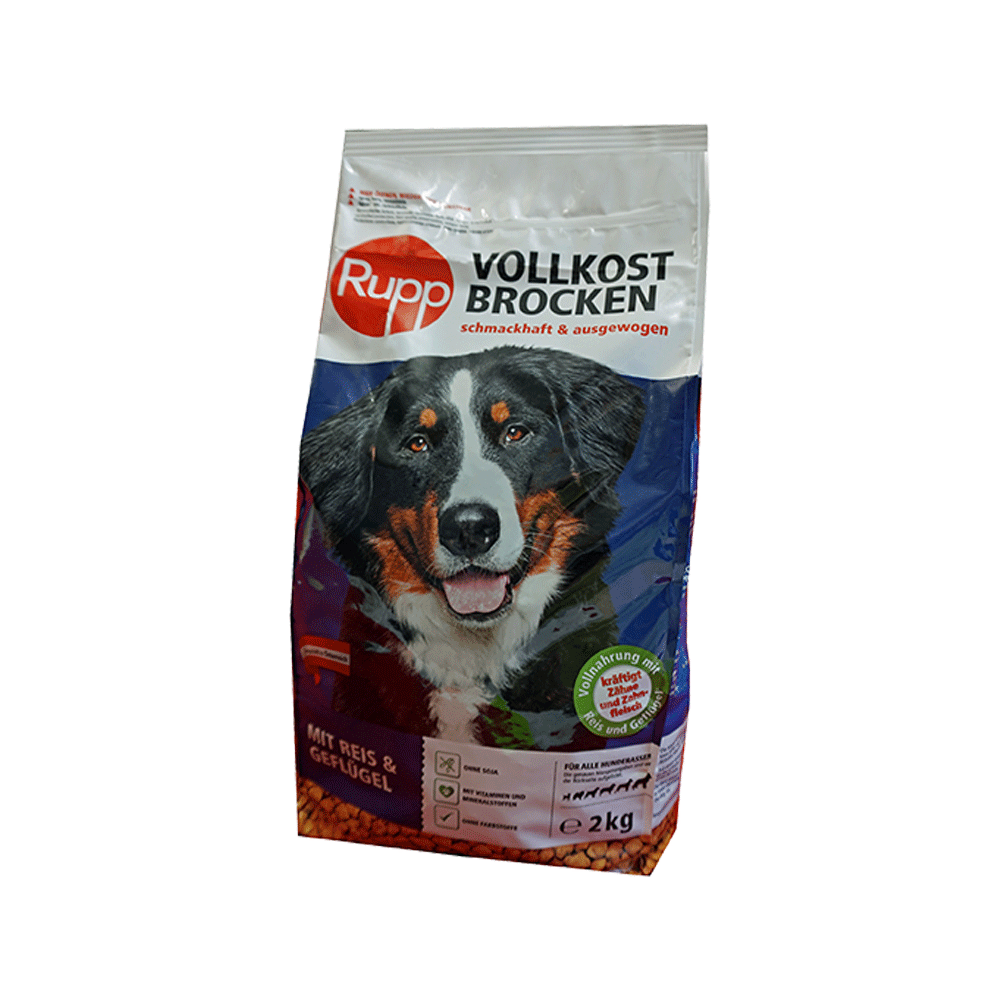 Bild: Rupp Vollkost Brocken mit Geflügel und Reis 2kg