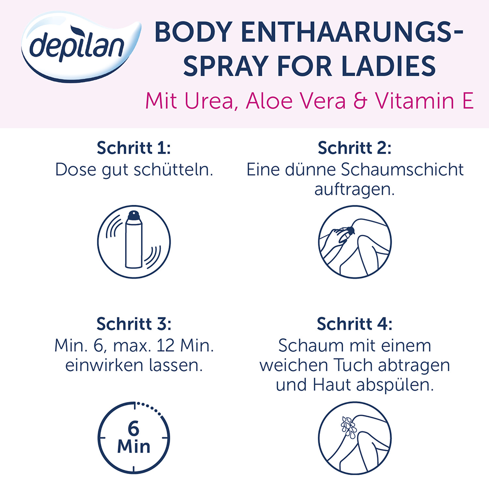 Bild: depilan Body Enthaarungsspray