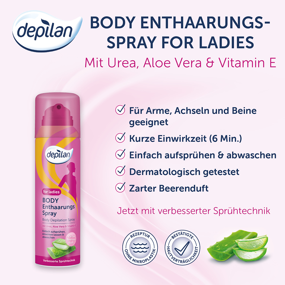 Bild: depilan Body Enthaarungsspray
