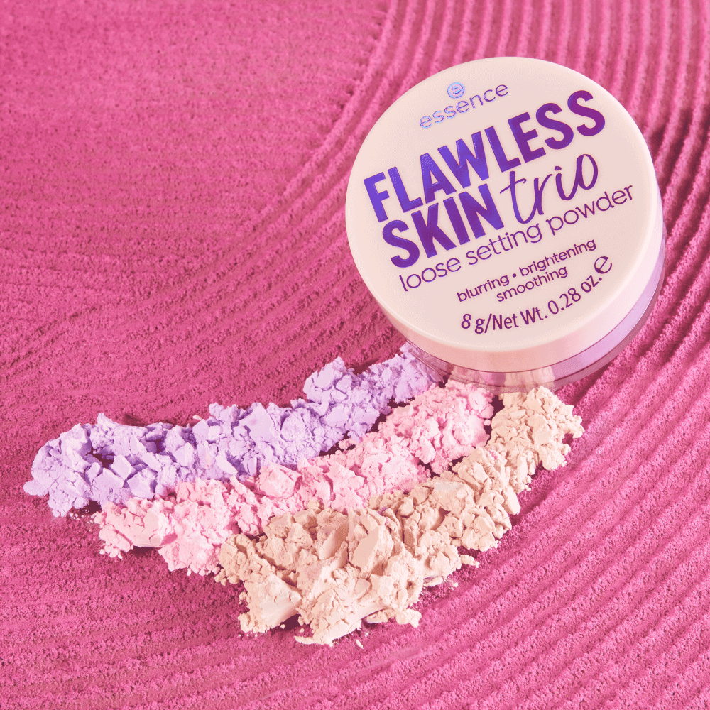 Bild: essence FLAWLESS SKIN trio loose setting powder