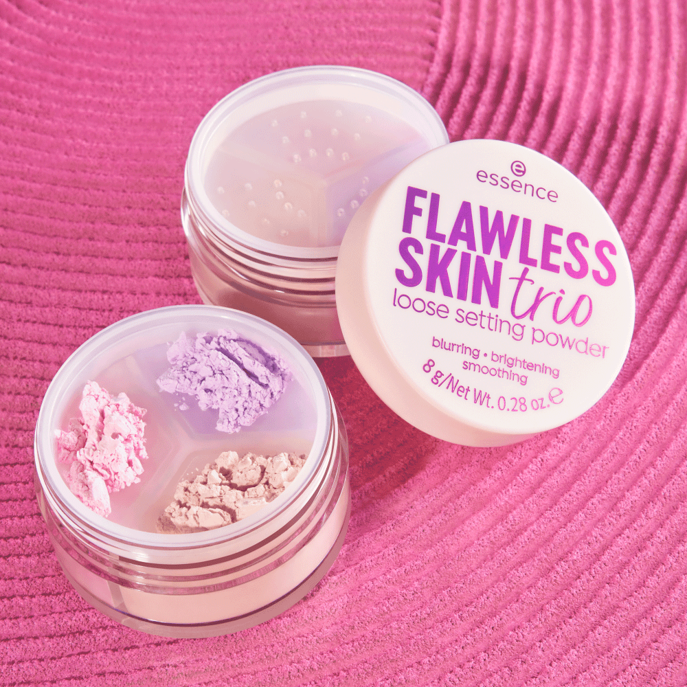 Bild: essence FLAWLESS SKIN trio loose setting powder