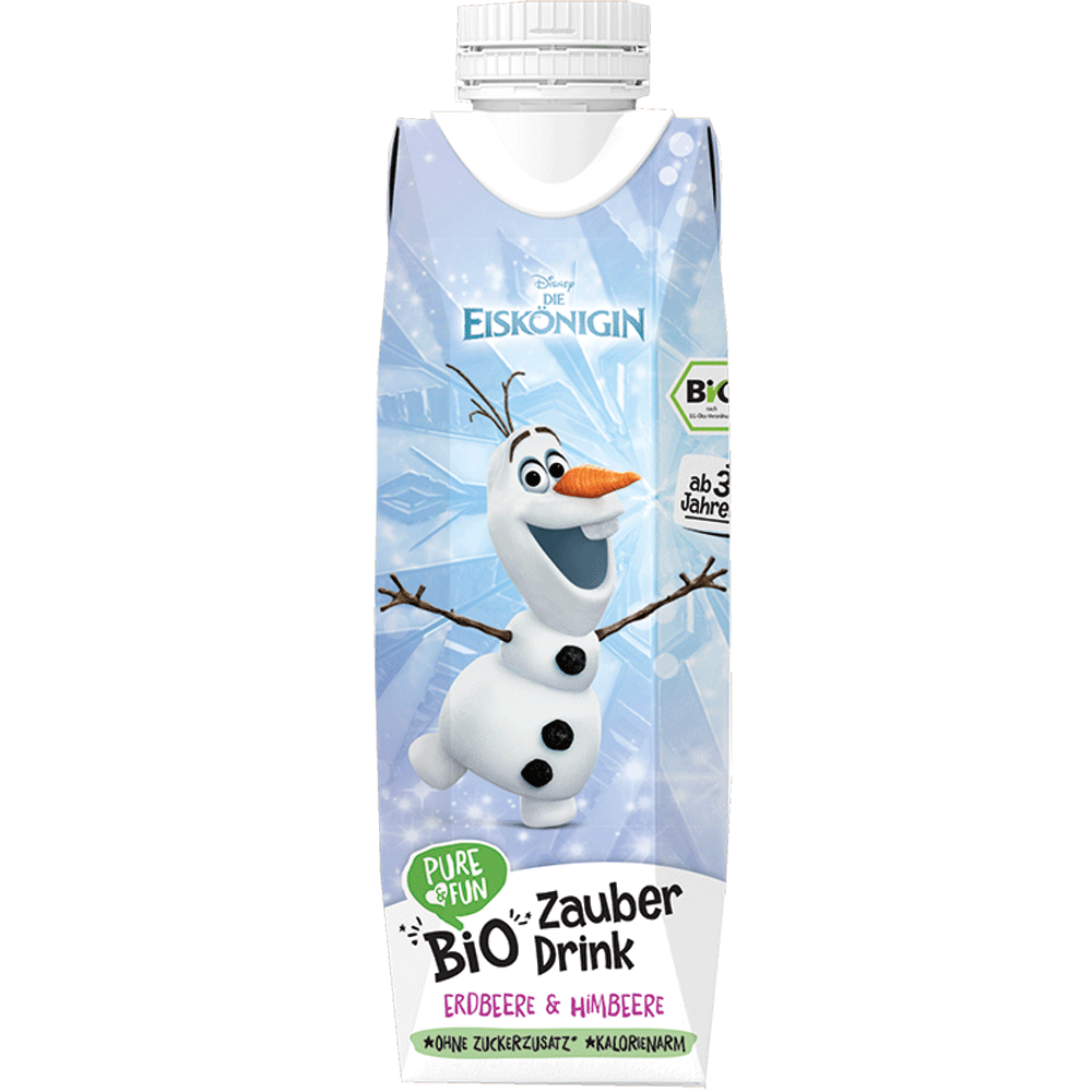 Bild: hejo! BIO Zauber Drink Erdbeere und Himbeere, Die Eiskönigin