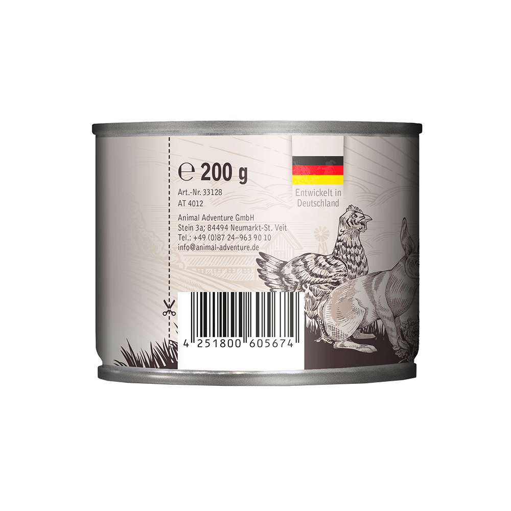 Bild: Venandi Animal Nassfutter Huhn und Kaninchen