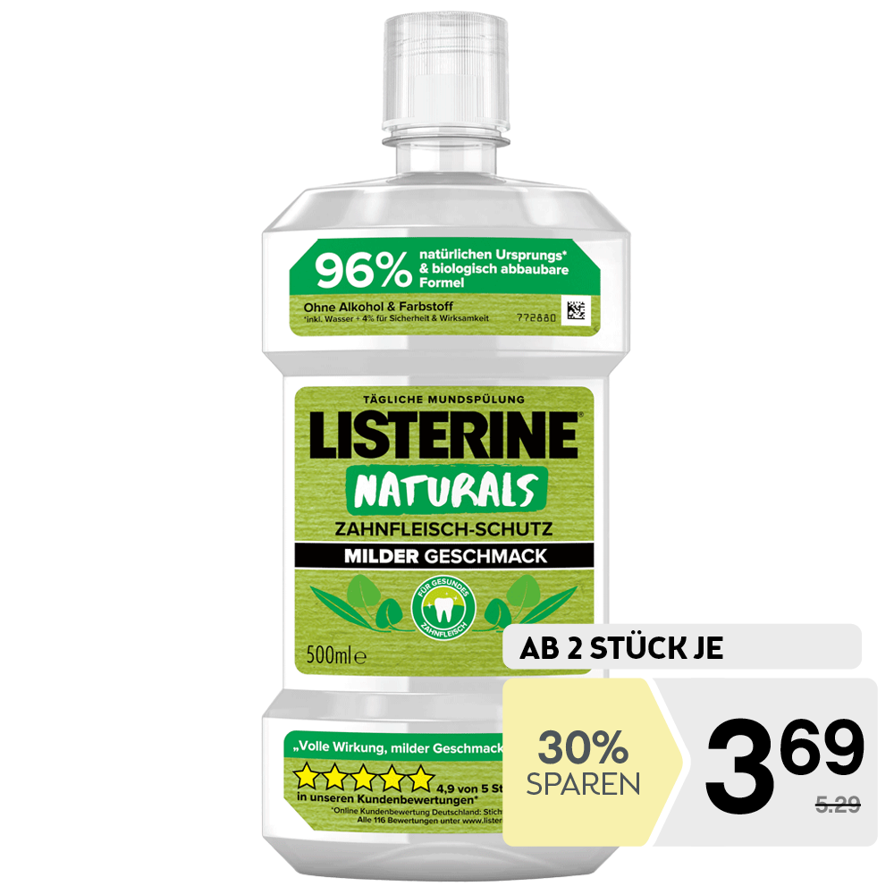 Bild: LISTERINE Naturals Mundspülung Zahnfleisch-Schutz