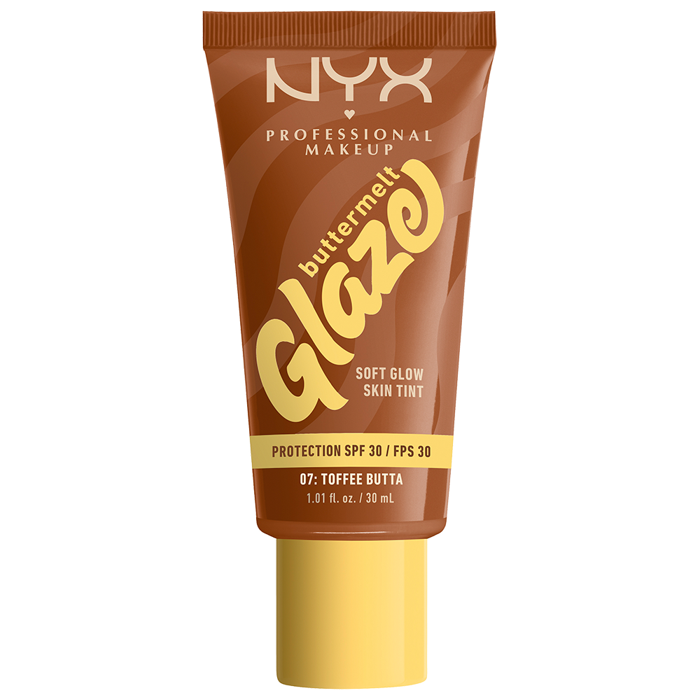 Bild: NYX Professional Make-up Buttermelt Glaze Foundation LSF 30 Toffee Butta