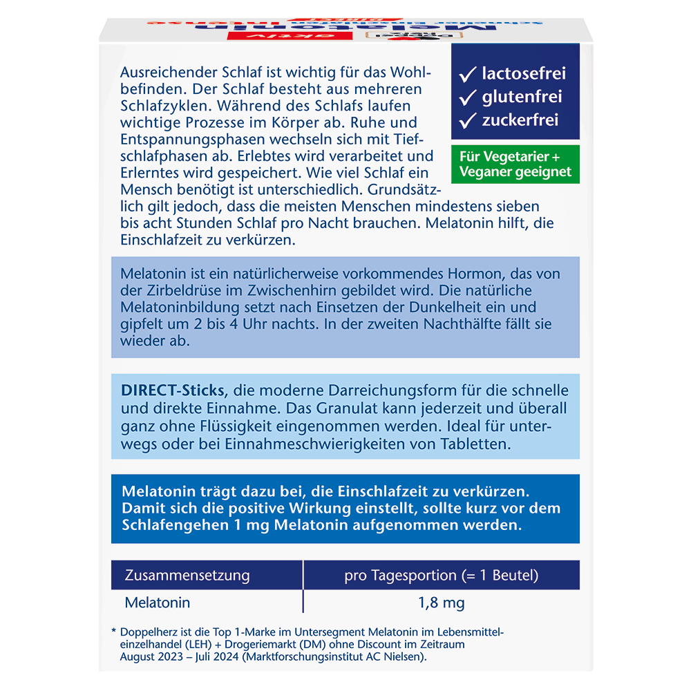 Bild: DOPPELHERZ Melatonin Intense Direct