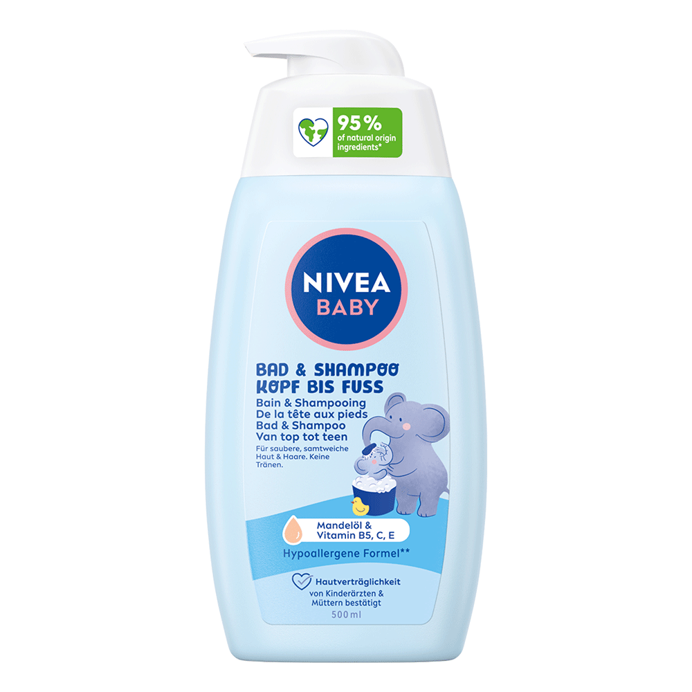 Bild: NIVEA Baby Bad und Shampoo Kopf bis Fuß
