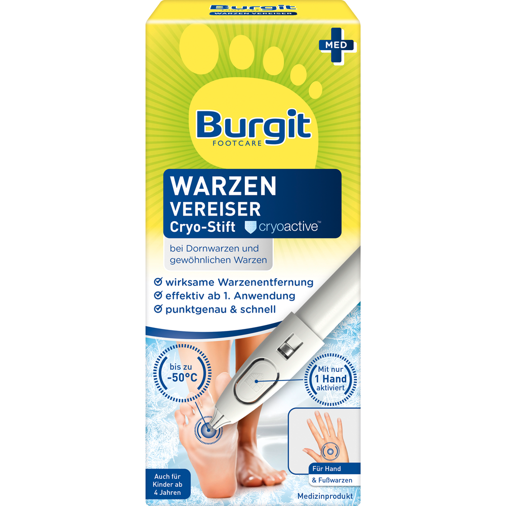 Bild: Burgit Footcare Warzen Vereiser