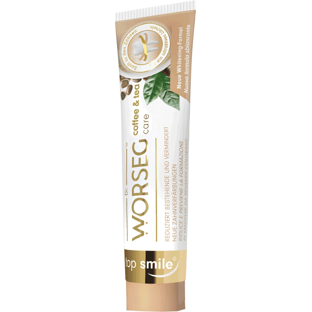 Bild: Worseg Top Smile Coffee & Tea Care Zahncreme