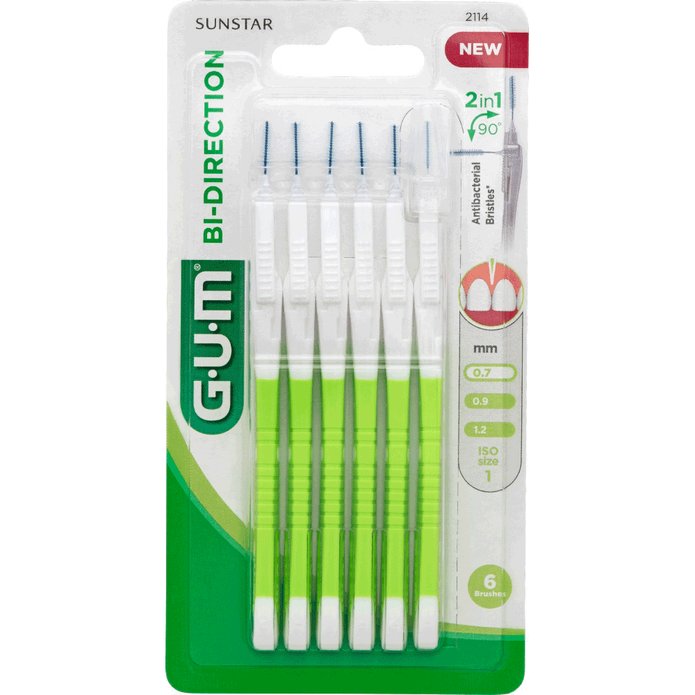 Bild: GUM Bi Direction Interdentalbürste 0,7 mm) 
