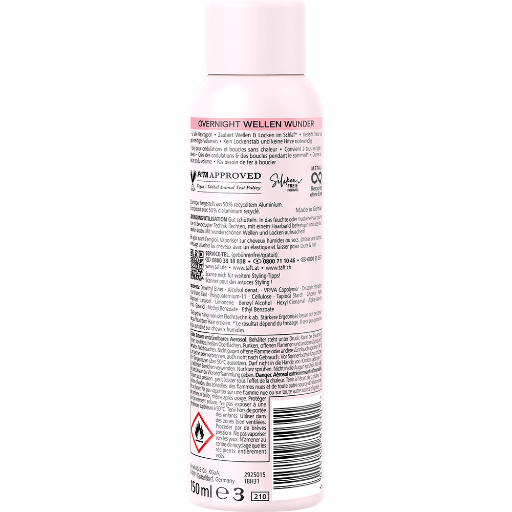 Bild: Schwarzkopf taft Overnight Wellen Wunder Spray