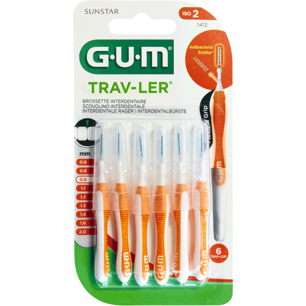 Bild: GUM Trav-ler Interdentalbürste 0,9 mm