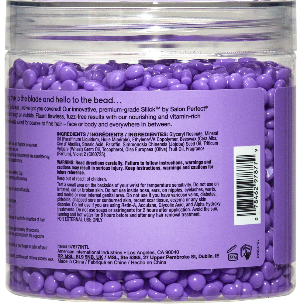Bild: Sliick Warmwachsperlen Acai Hard Wax Beads