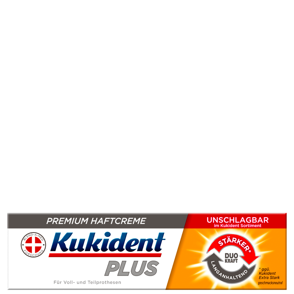 Bild: Kukident Plus Unschlagbarer Halt Premium Haftcreme
