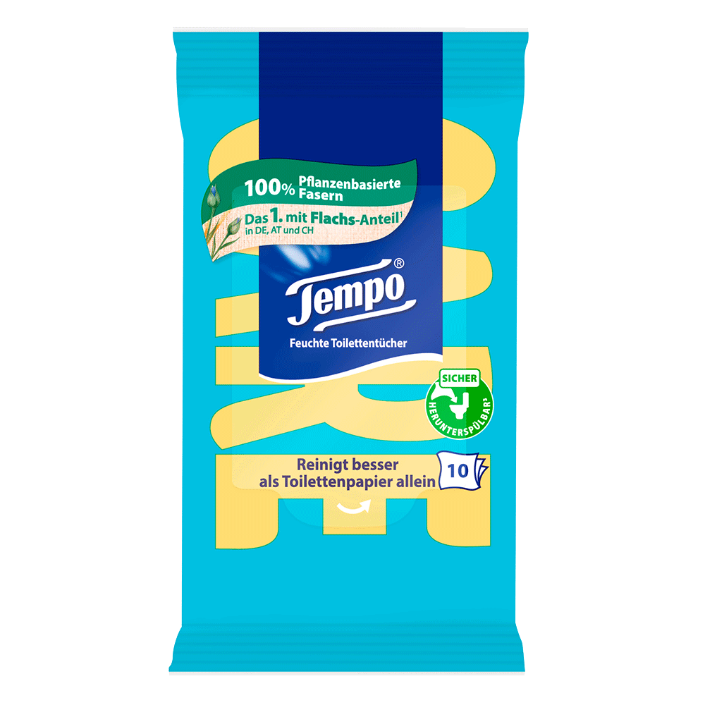 Bild: Tempo Feuchtes Toilettenpapier Travelpack sanft & pflegend