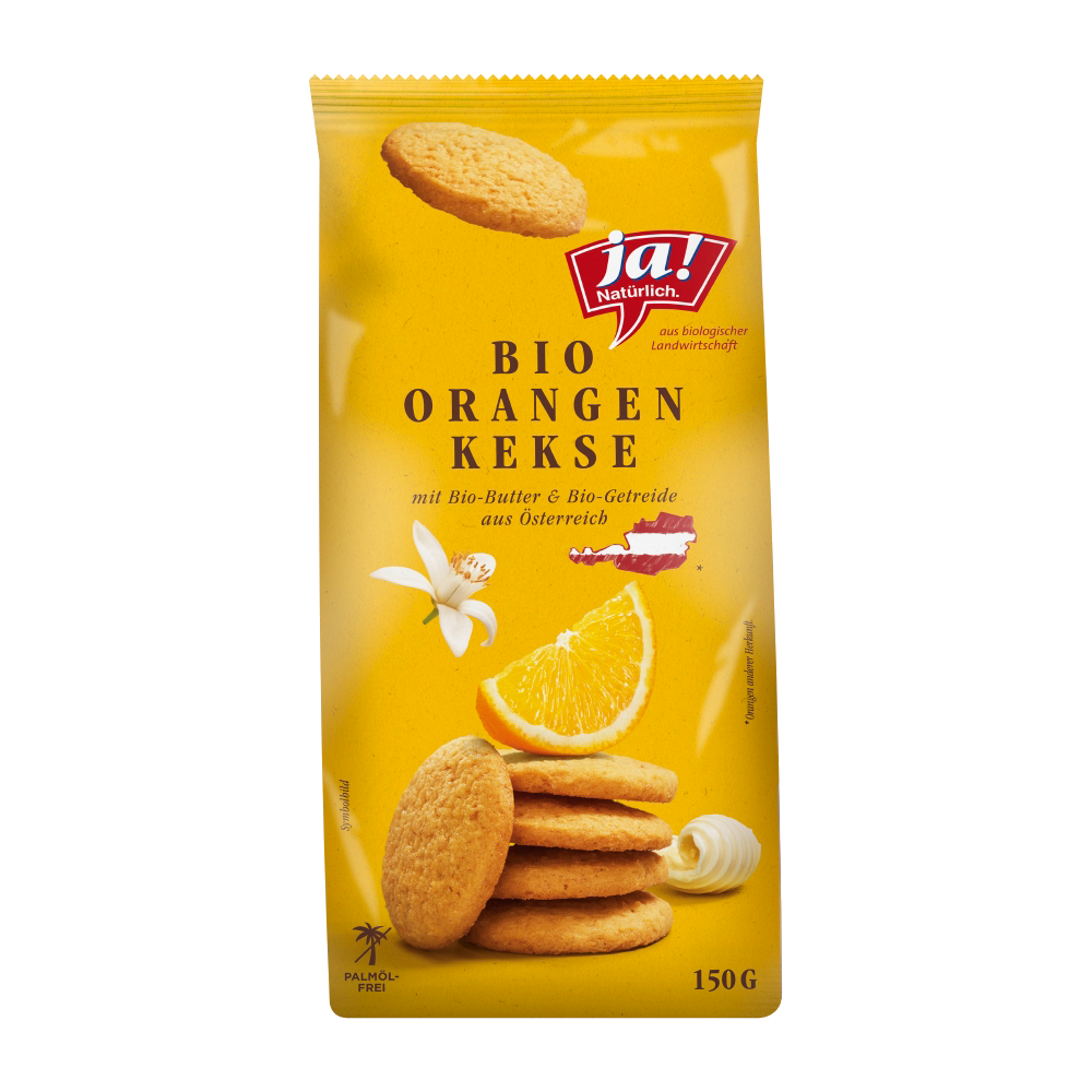 Bild: ja! BIO Orangen Kekse