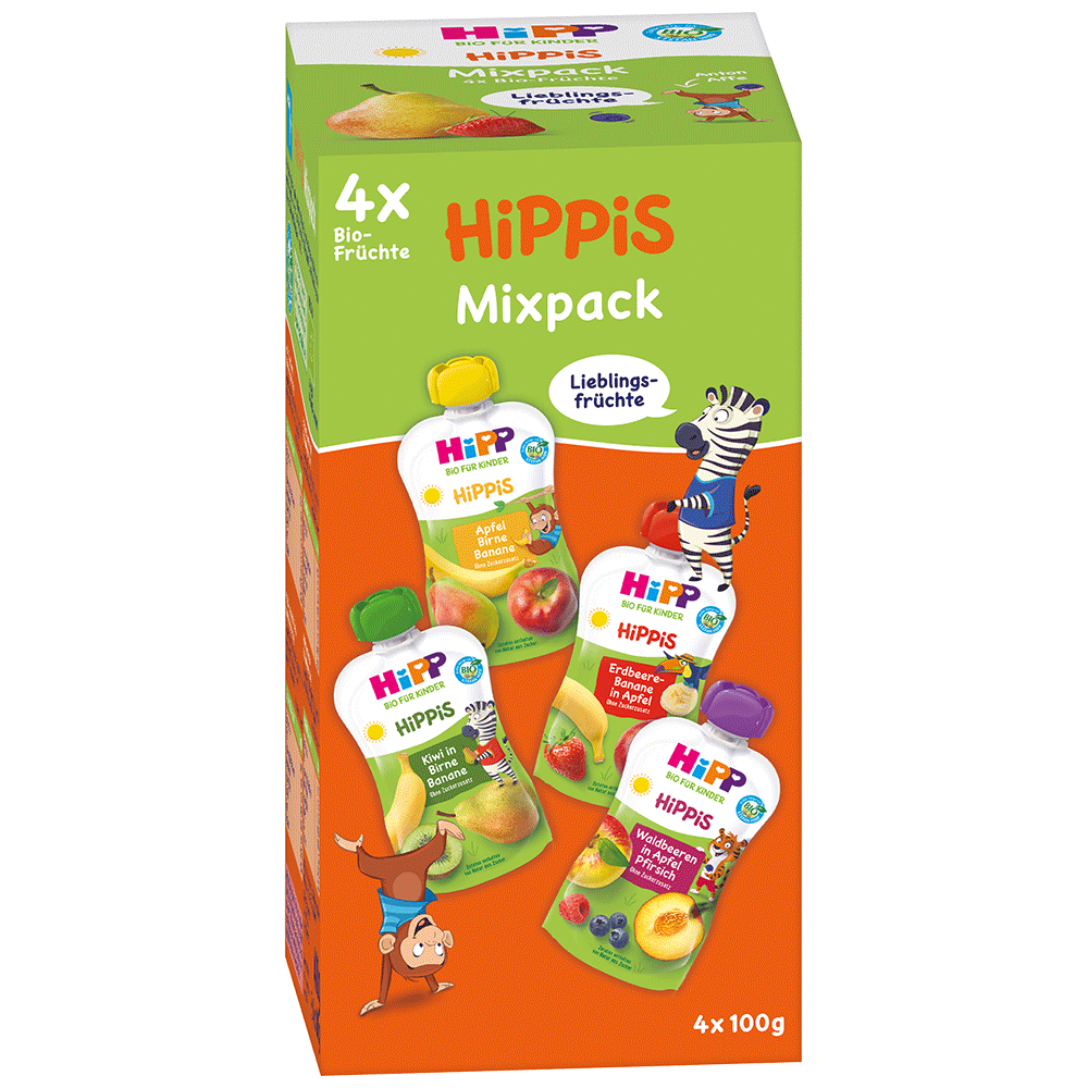 Bild: HiPP Hippis Quetschie Mixpack