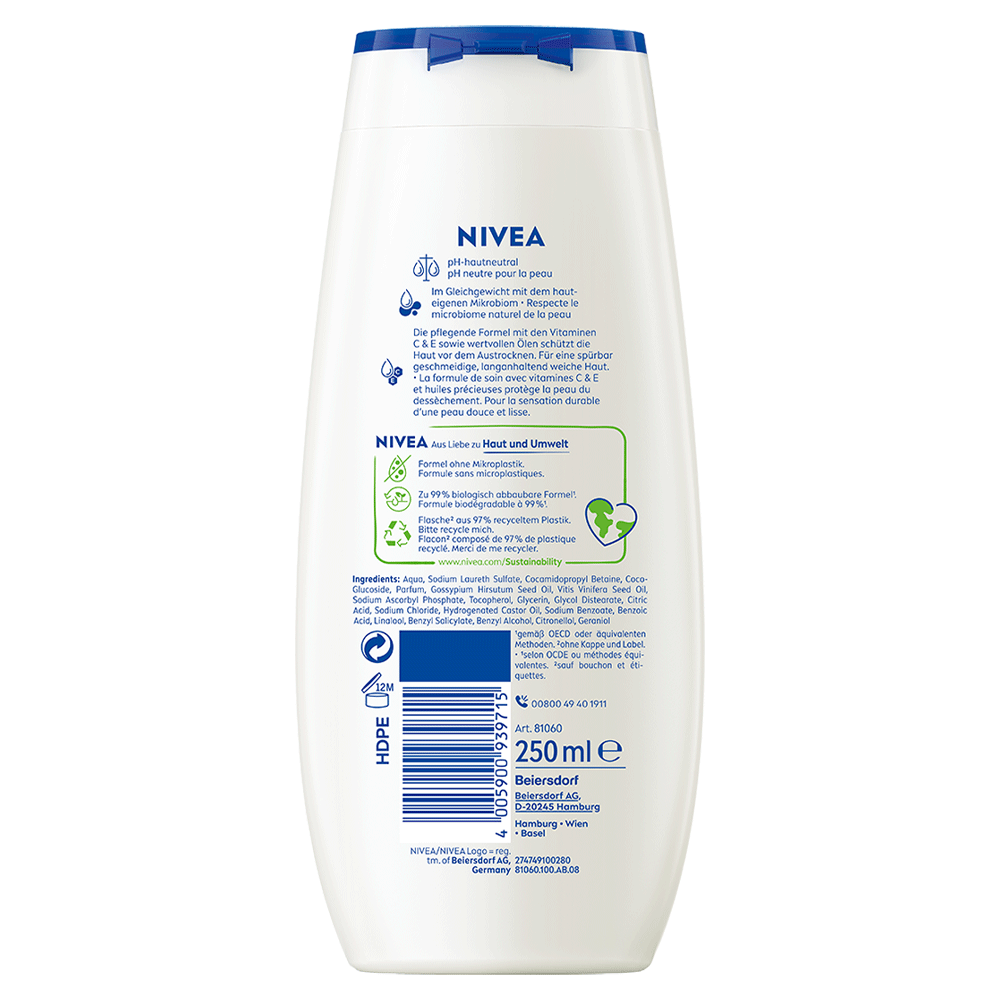 Bild: NIVEA Pflegedusche Cashmere und Baumwollsamenöl
